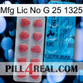 Mfg Lic No G 25 1325 new14